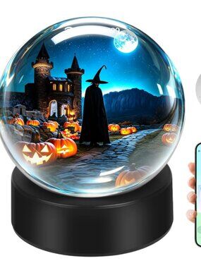 Crystal Memory Sphere Video Orb with Lanyard, Rechargeable(1 Pack)